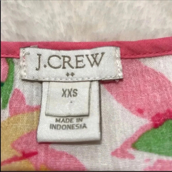 J. Crew Floral Print Vneck Tunic Size XXS - Picture 4 of 6